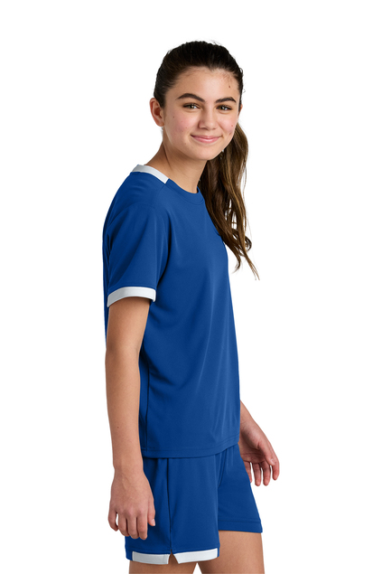 Sport-Tek YST440 True Royal/ White