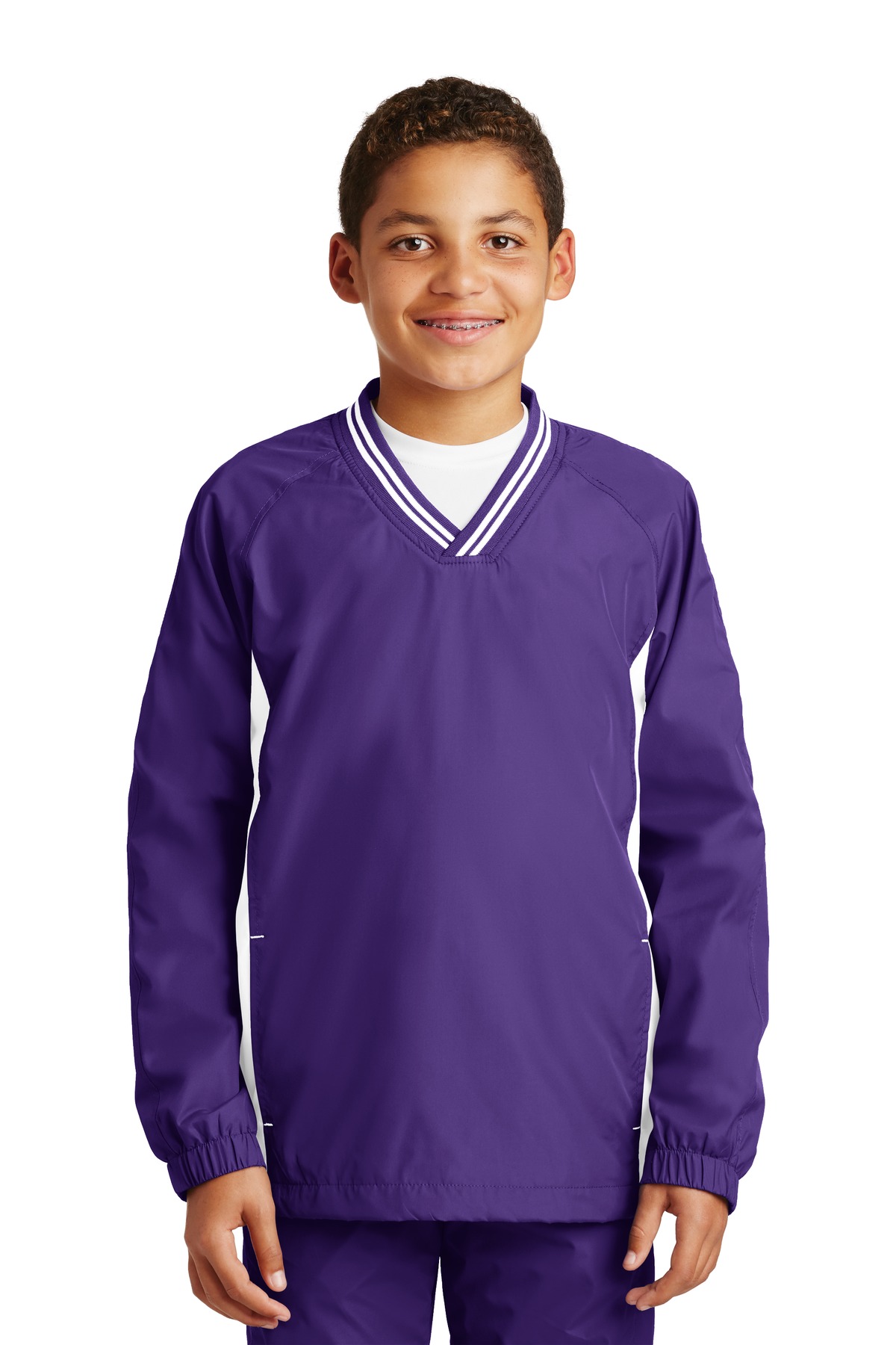 Sport-Tek YST62 Purple / White