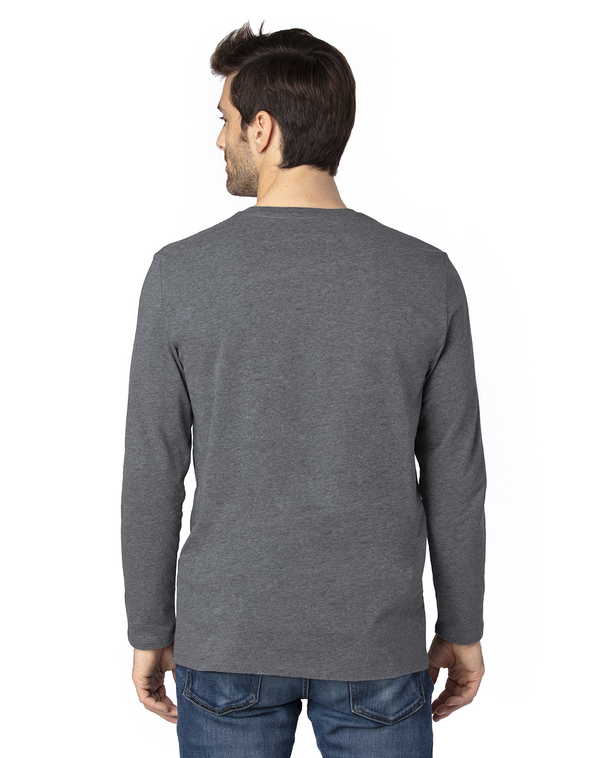 Threadfast Apparel 100LS Charcoal Heather
