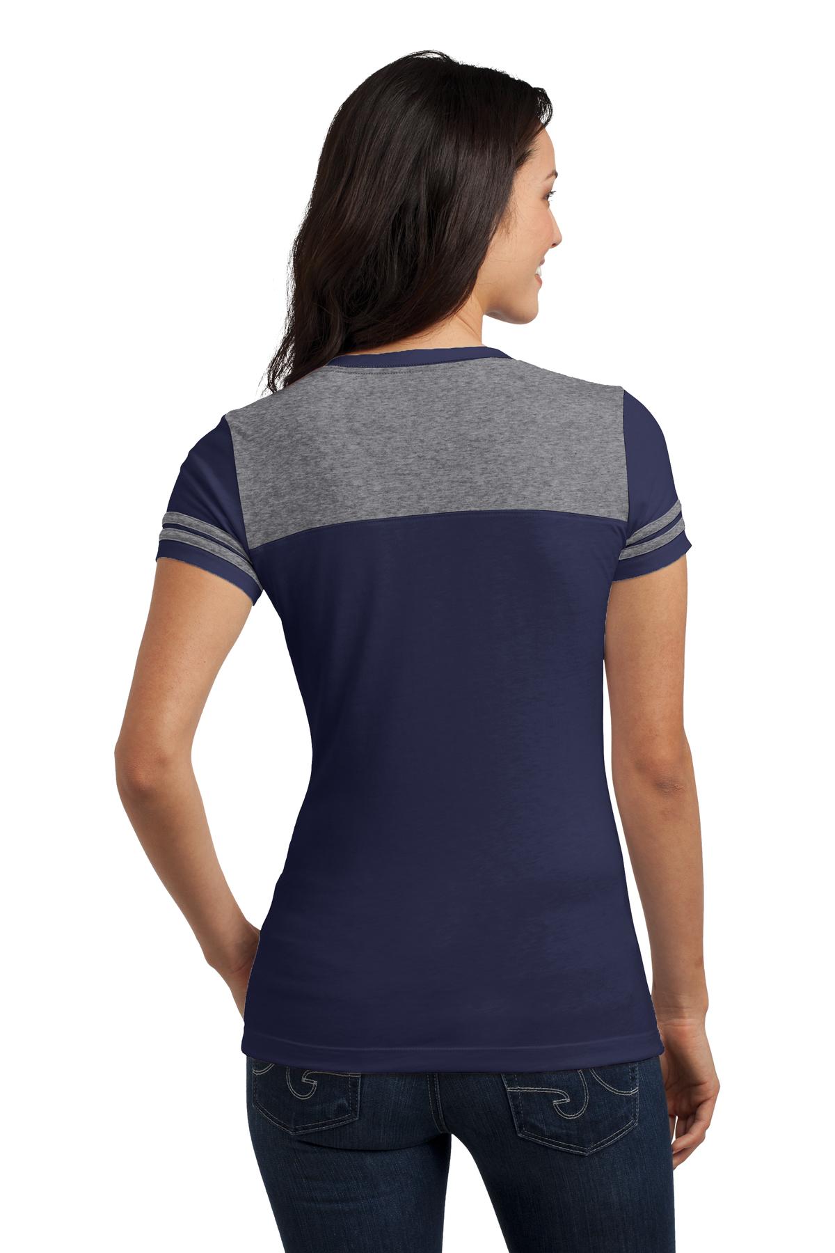 District DT264 True Navy / Heather Nickel