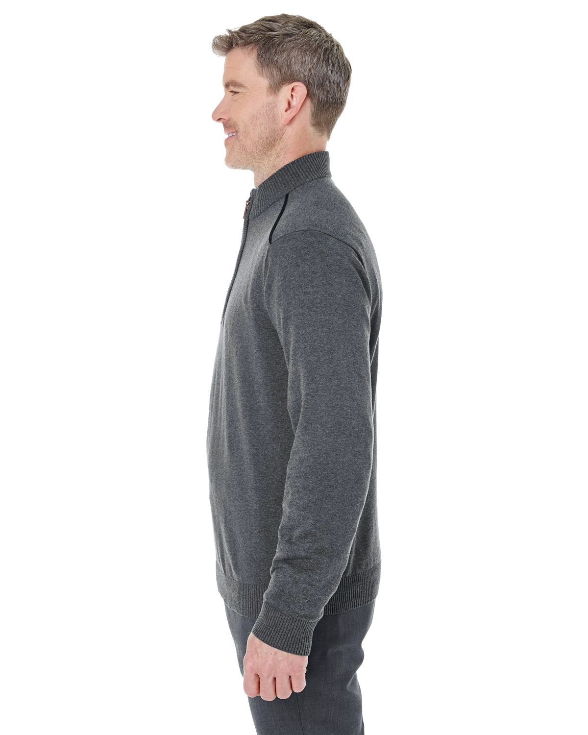 Devon & Jones DG478 Dark Gray Heather / Black