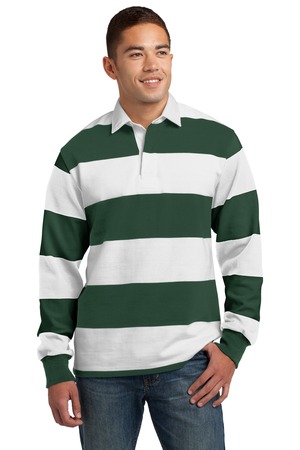 ★ SATUR ★RUGBY STRIPE PIQUE LONG SLEEVE ☆SATUR☆ Rugby Stripe Pique Long Sleeve Khaki (SATUR