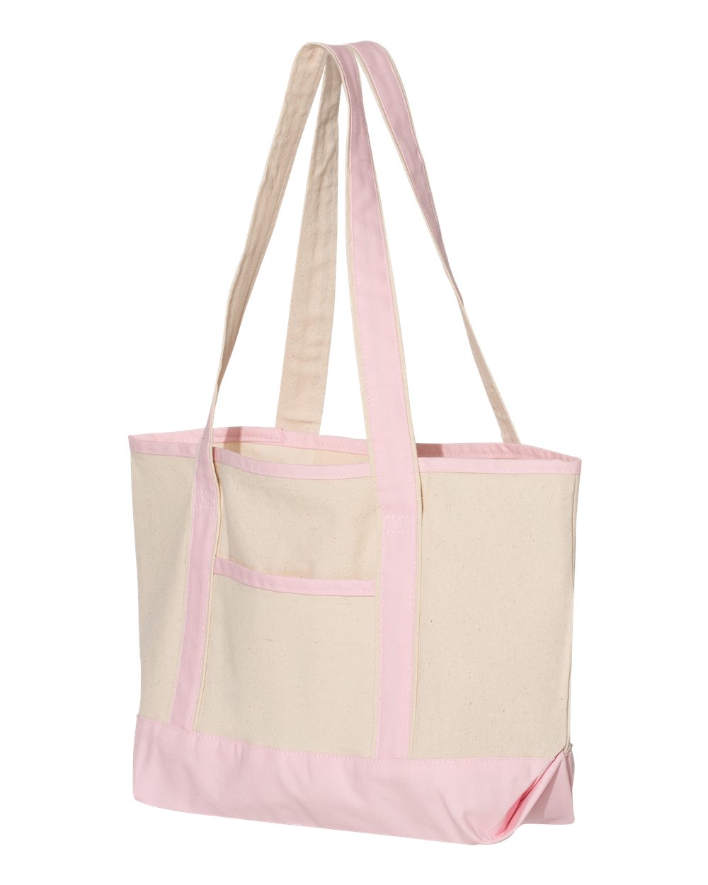 Q-Tees Q125800 Natural / Light Pink