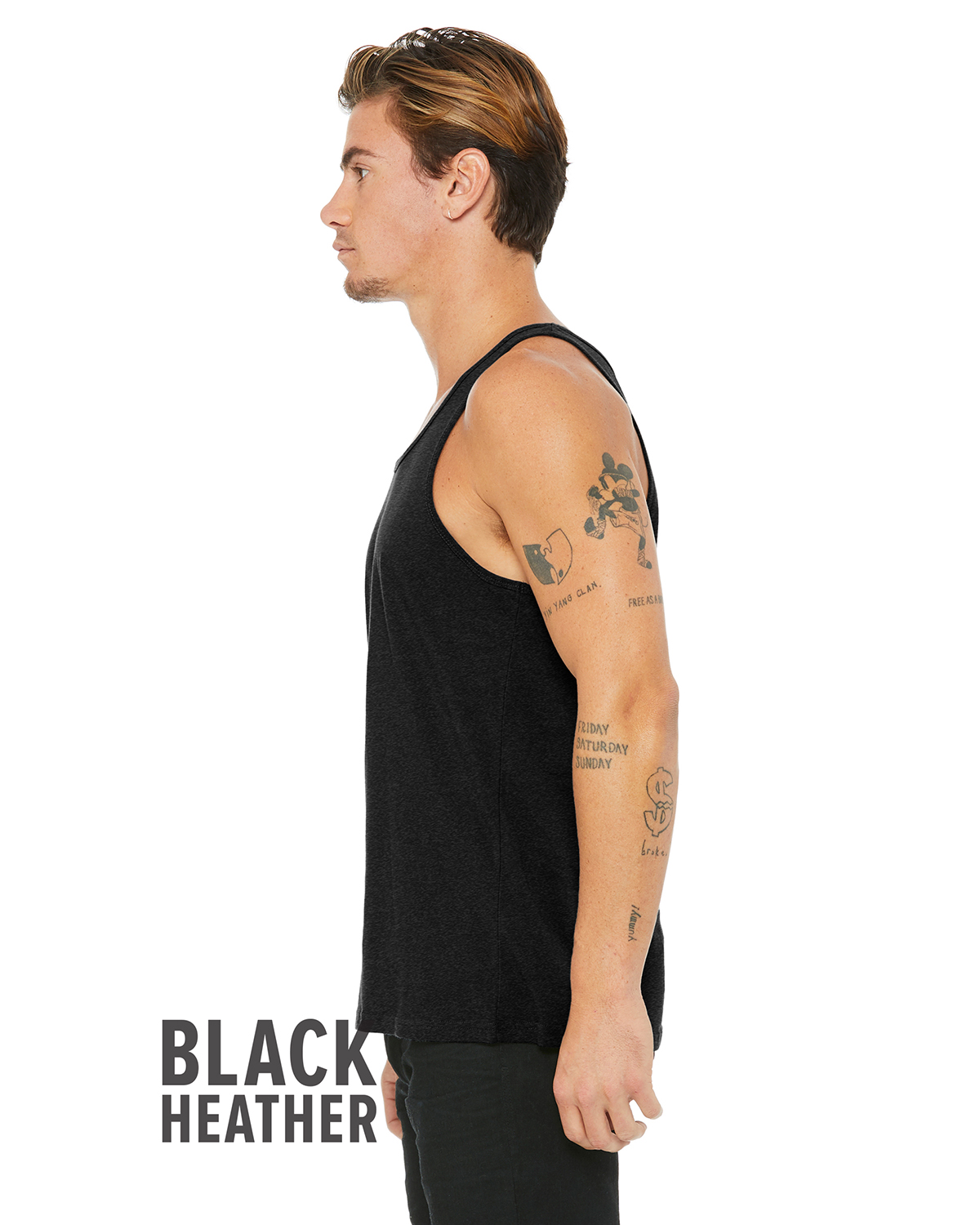 Bella + Canvas 3480CVC Heather Black