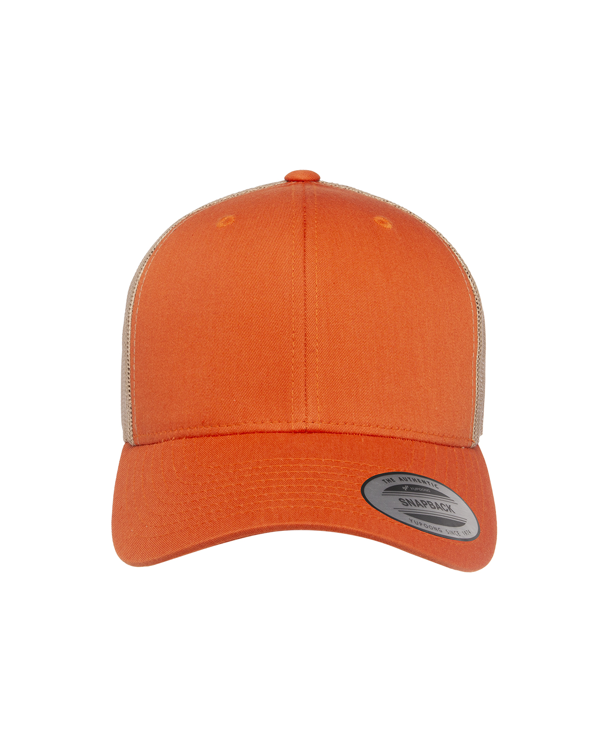 Yupoong 6606 Rust Orange / Khaki