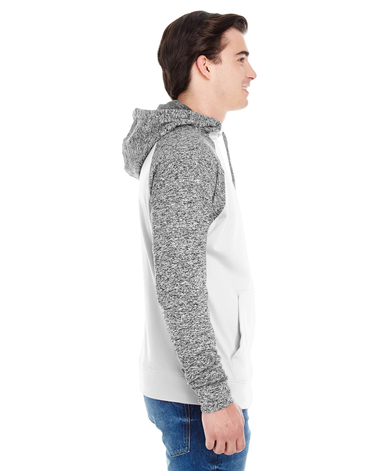 J America JA8612 White / Charcoal Fleck