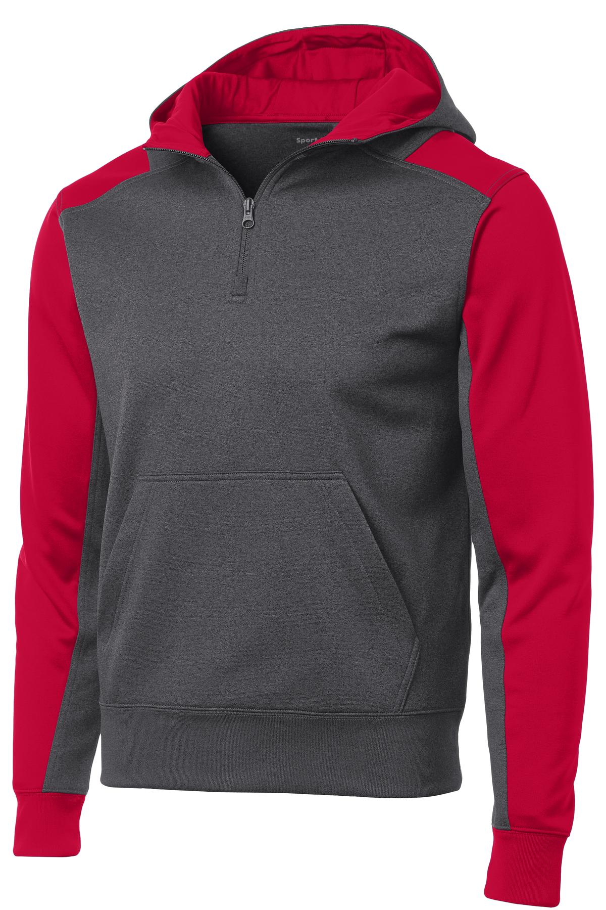 Sport-Tek ST249 Graphite Heather / True Red