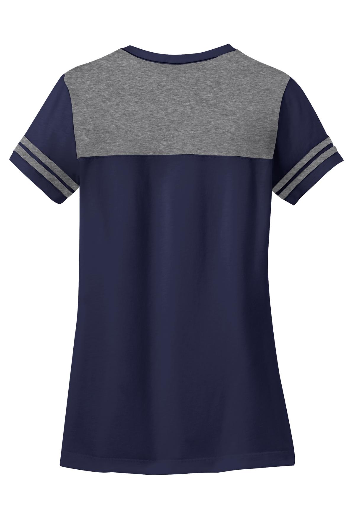 District DT264 True Navy / Heather Nickel