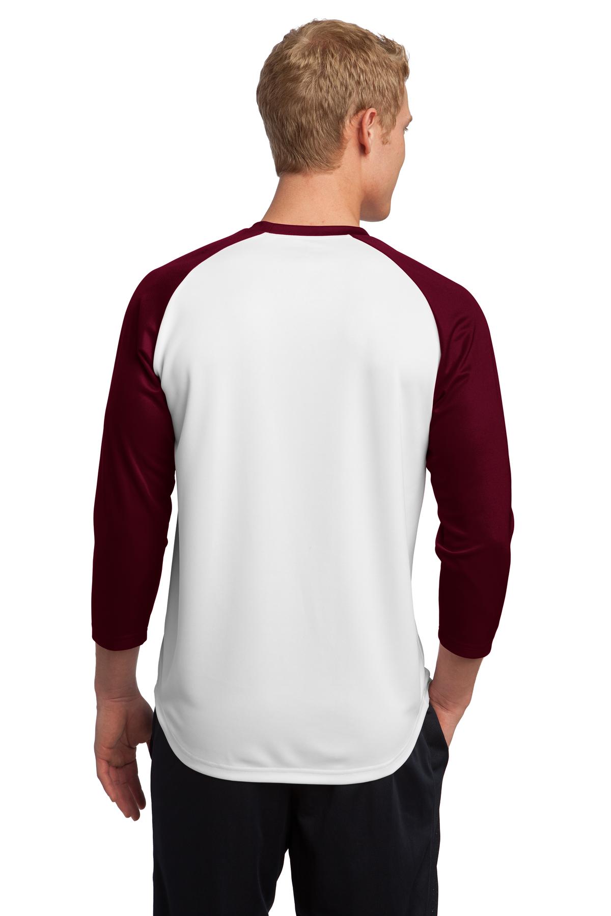 Sport-Tek ST205 White / Maroon
