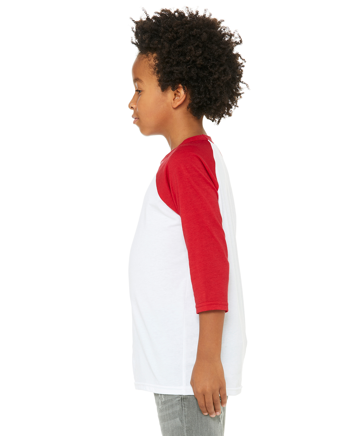 Bella + Canvas 3200Y White / Red