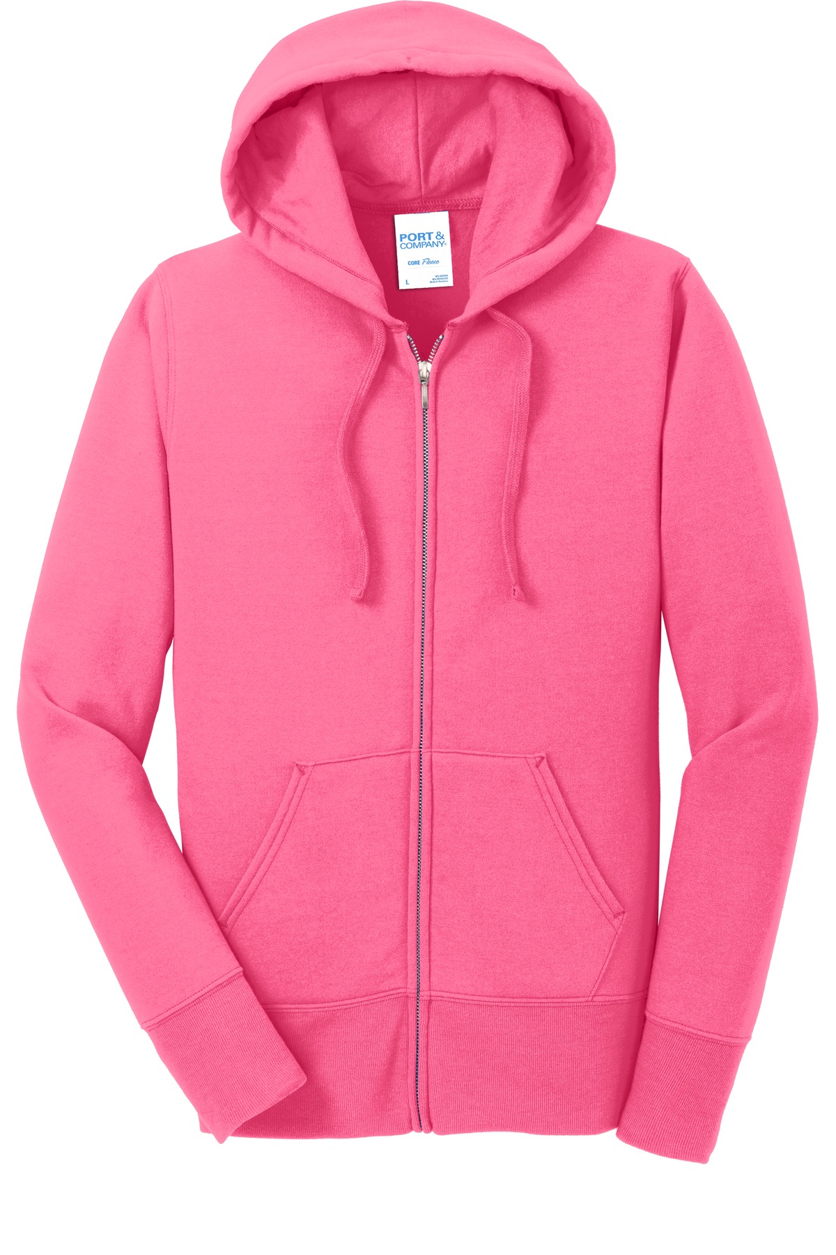 Port & Company Women's Core Fleece Full Zip Hoodie Lpc78 Zh Port & Company Women's Core Fleece Full Zip Hoodie Lpc78 Zh