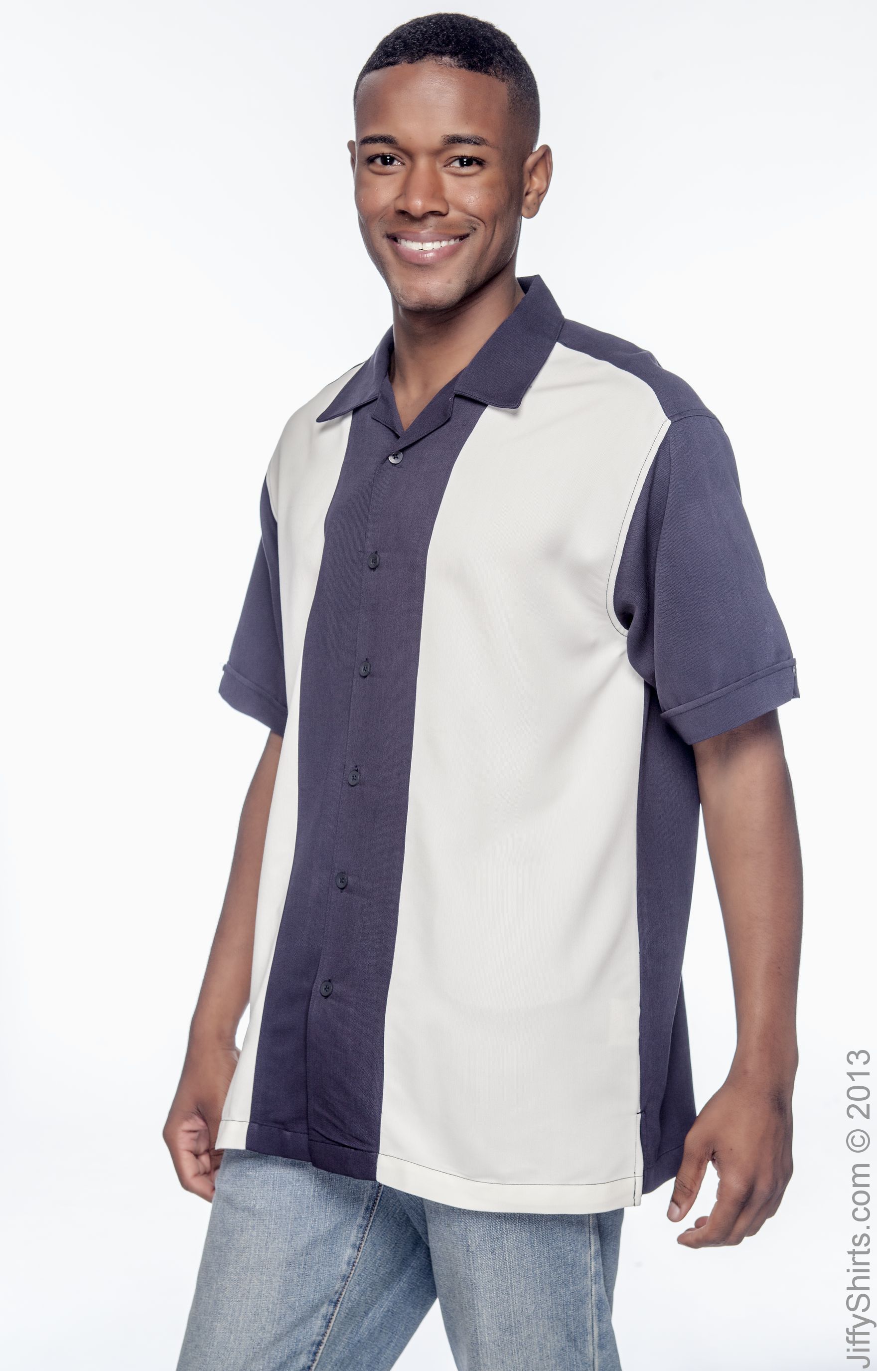 Harriton M575 Navy / Creme