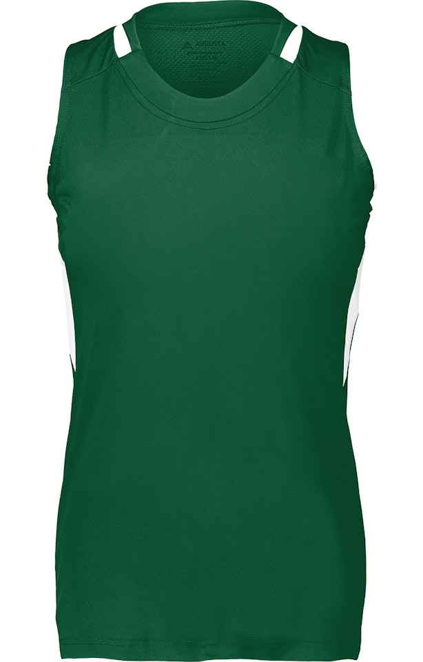 Augusta Sportswear 2437AG Dark Green / White