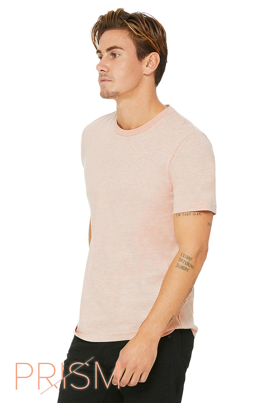 Bella + Canvas 3001C Heather Prism Peach