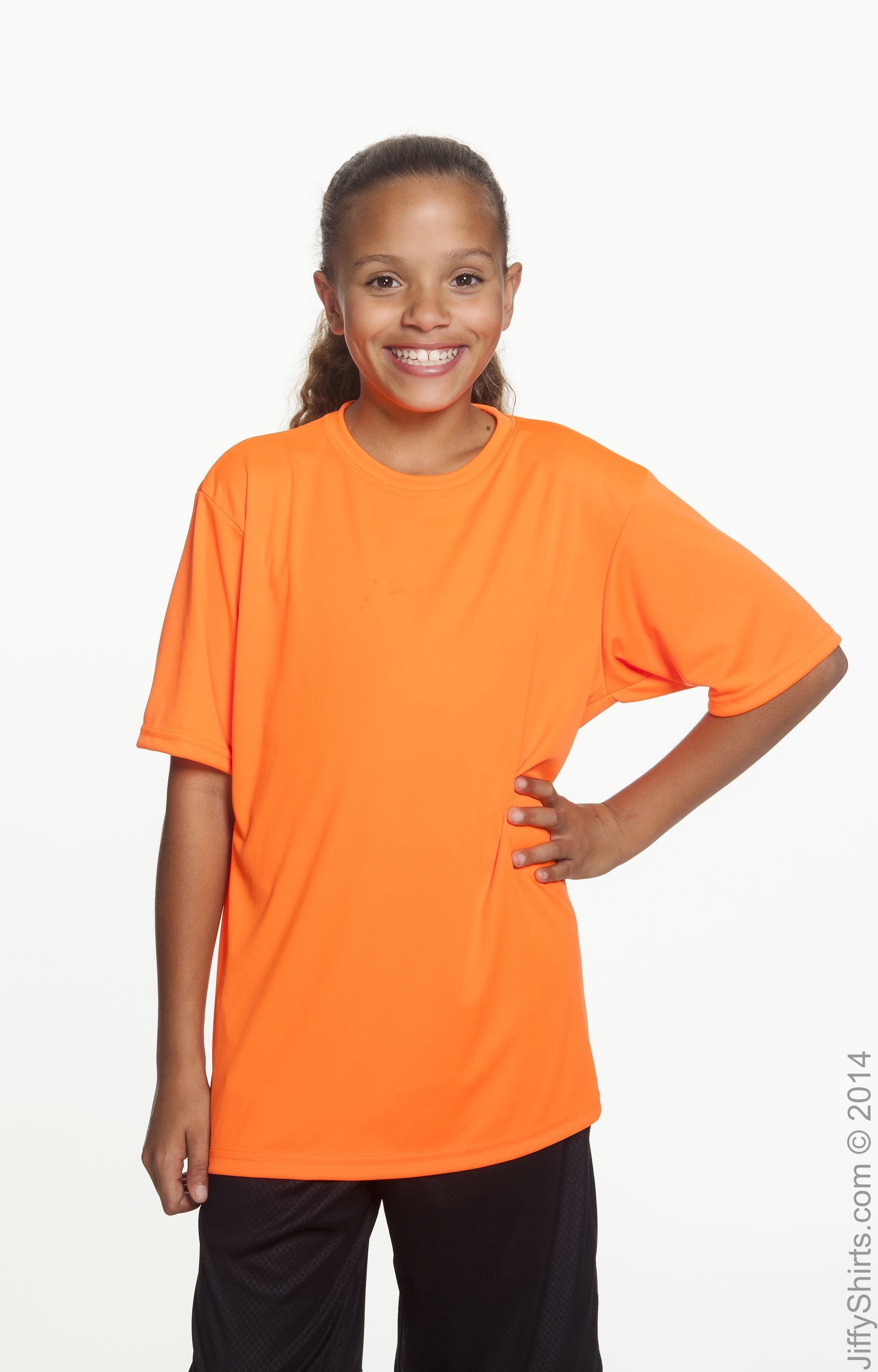 A4 Youth Cooling Performance T Shirt Nb3142 High Viz Safety