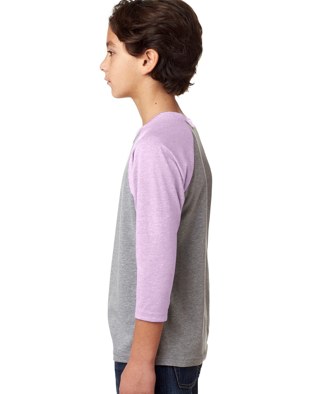 Next Level 3352 Lilac / Dark Heather Gray