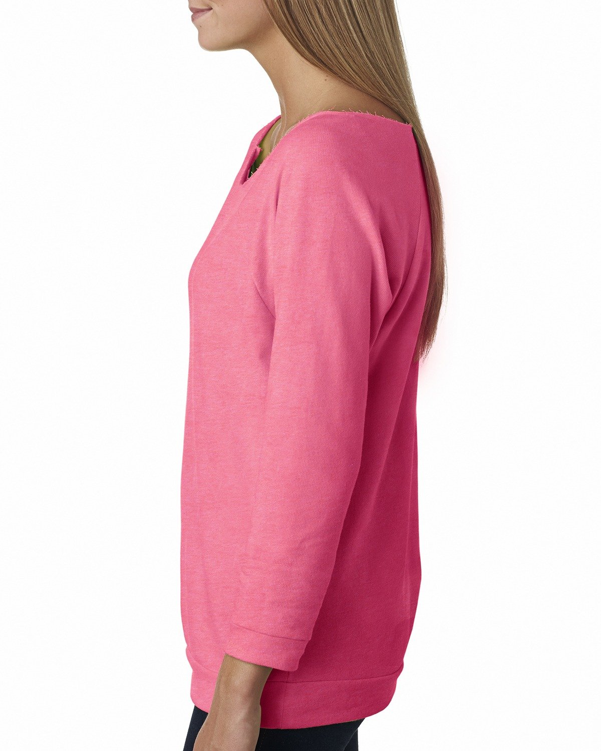 Next Level 6951 Neon Heather Pink