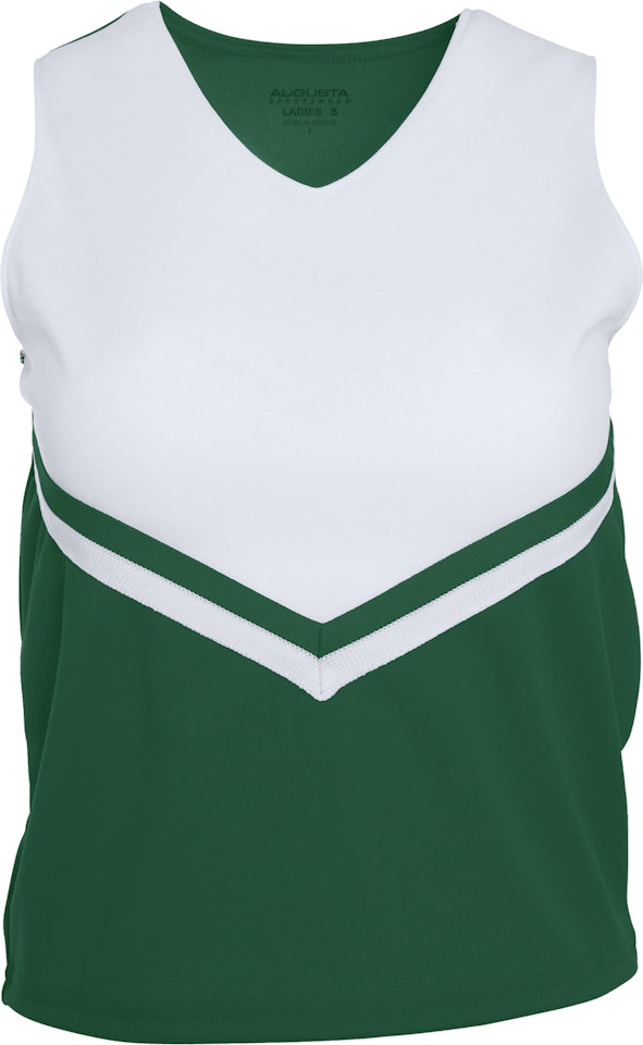 Augusta Sportswear 9111 Dark Green / White / White
