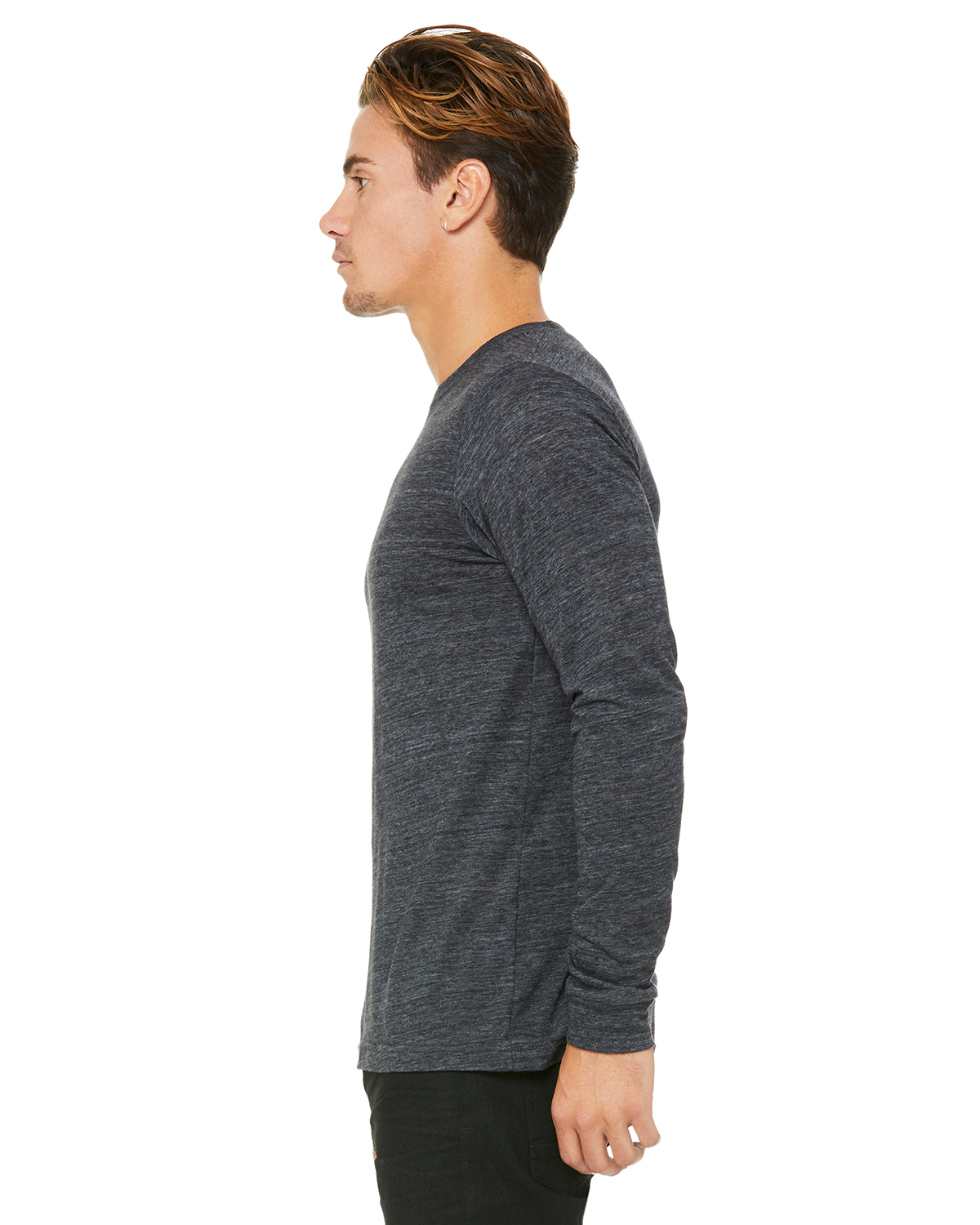 Bella + Canvas 3501 Charcoal Black Slub