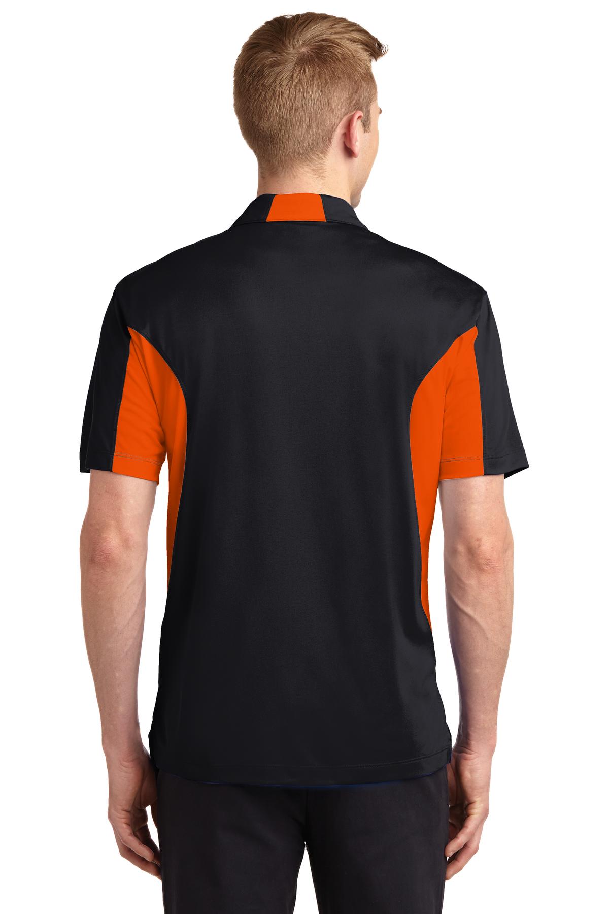 Sport-Tek ST655 Black / Deep Orange