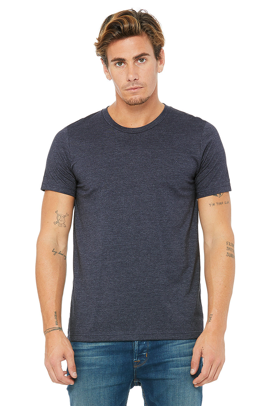 Bella + Canvas 3001C Heather Navy