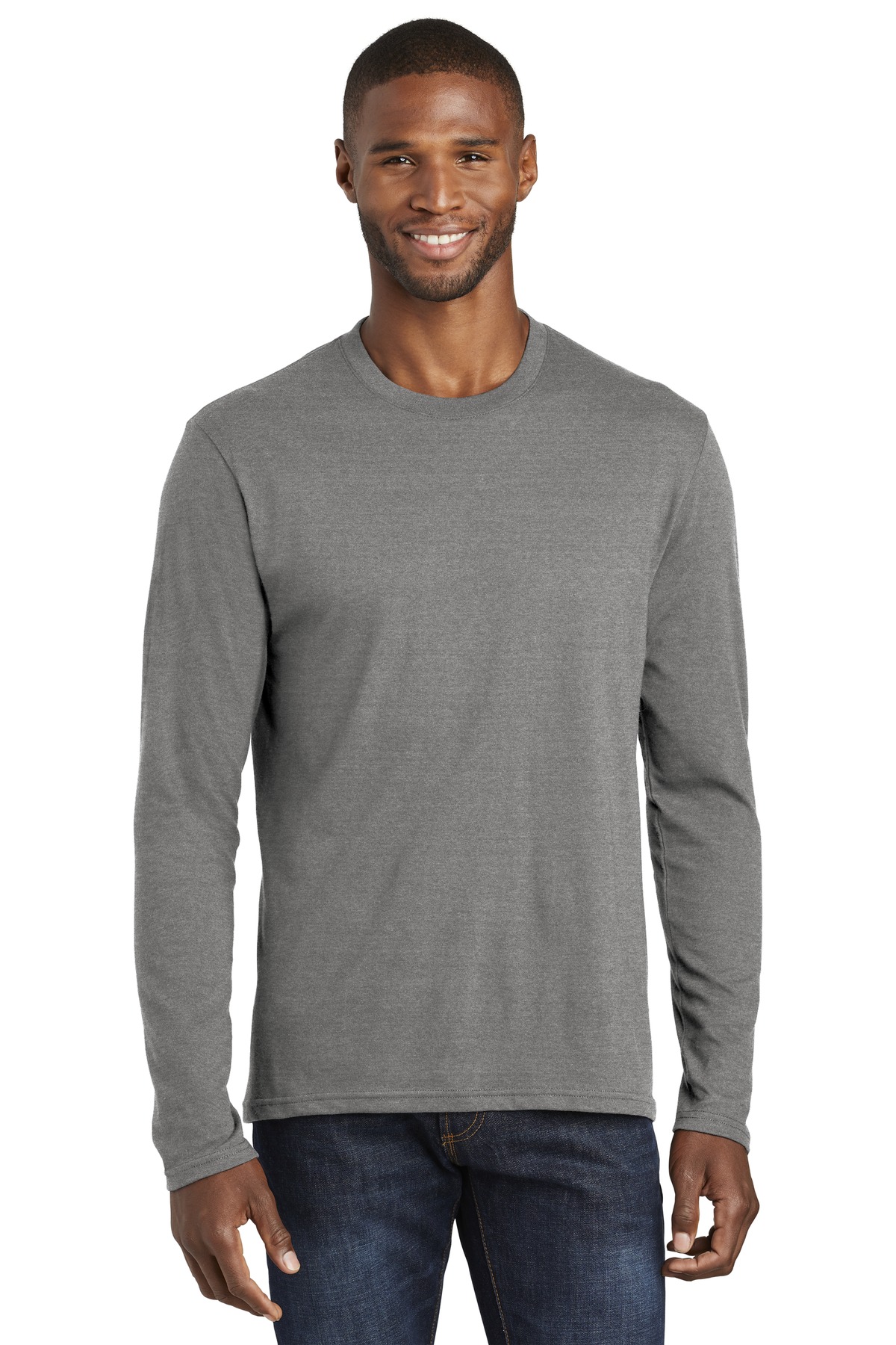 Port & Company PC455LS Graphite Heather