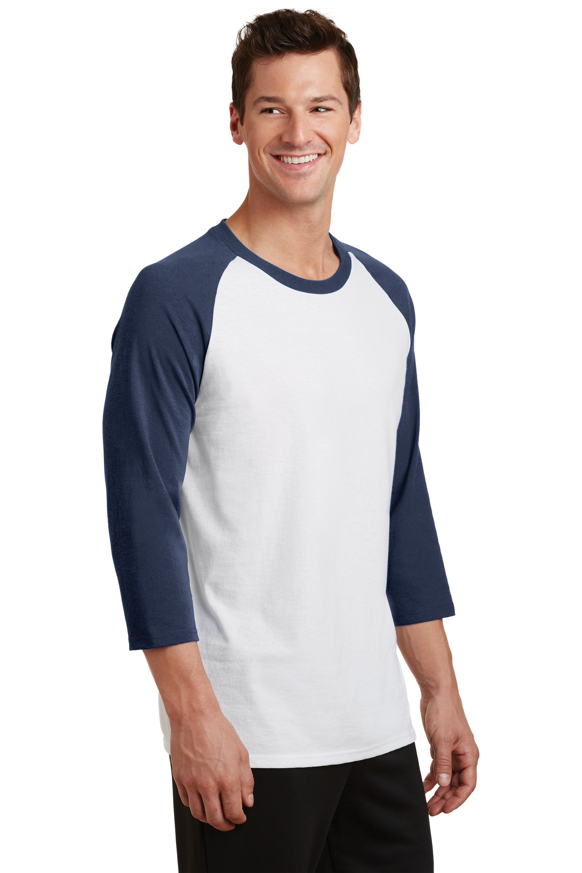 Port & Company PC55RS White / Navy