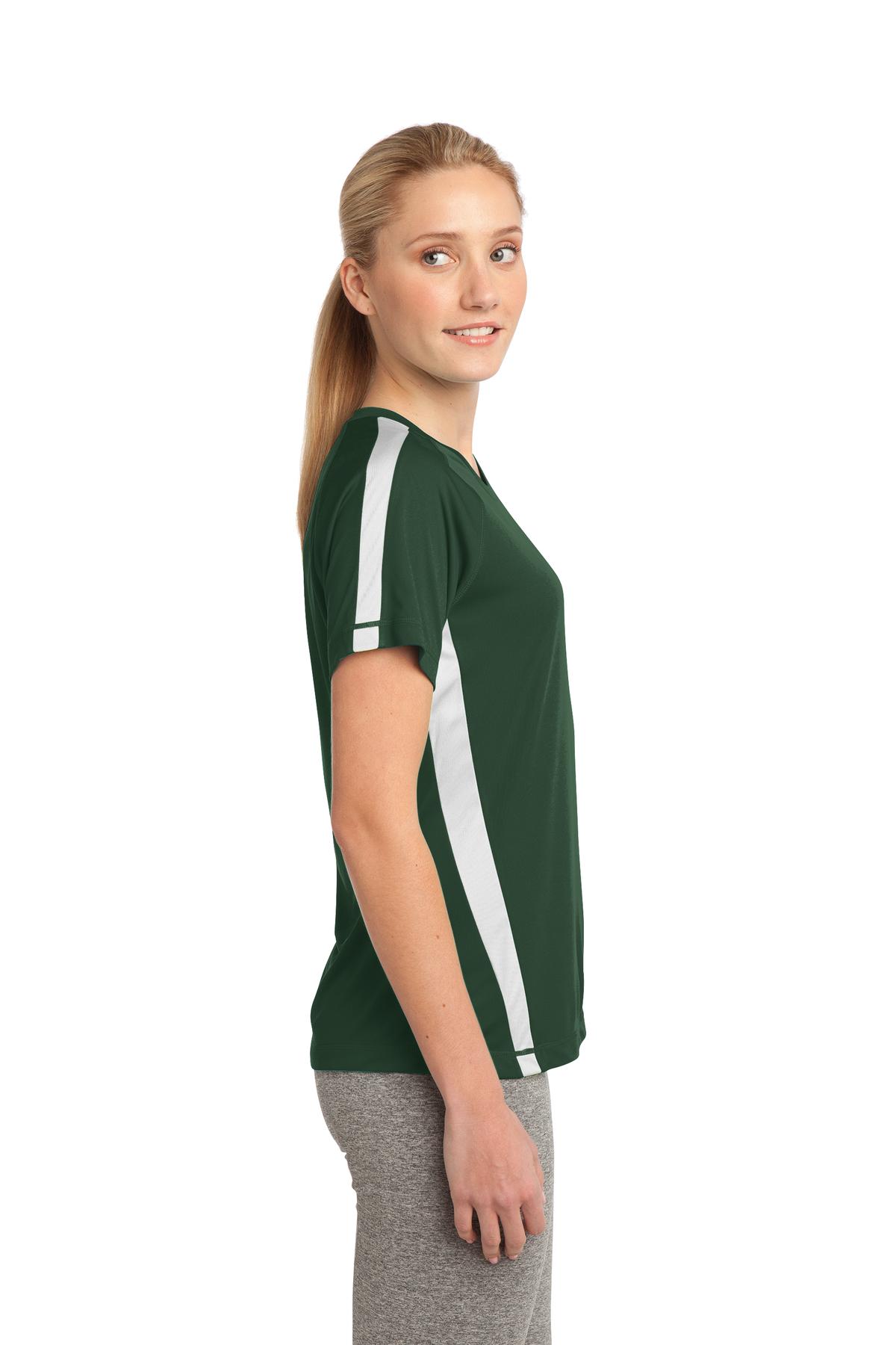 Sport-Tek LST351 Forest Green / White