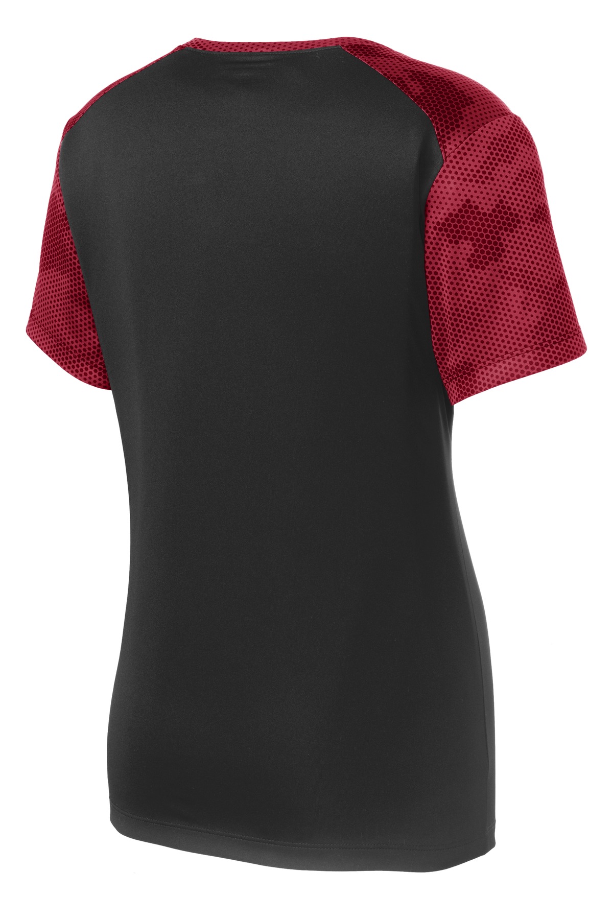 Sport-Tek LST371 Black / Deep Red