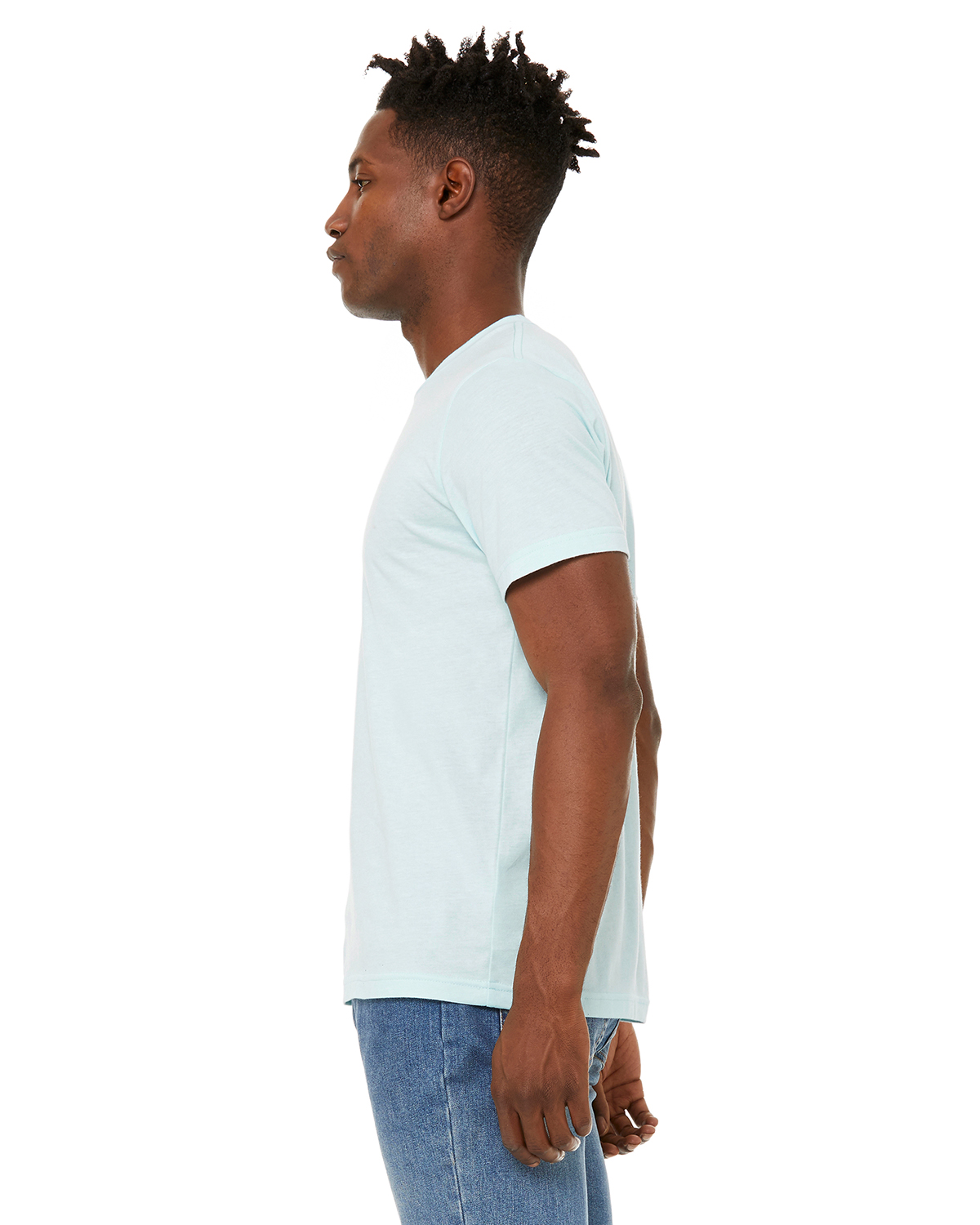 Bella + Canvas 3301C Heather Ice Blue