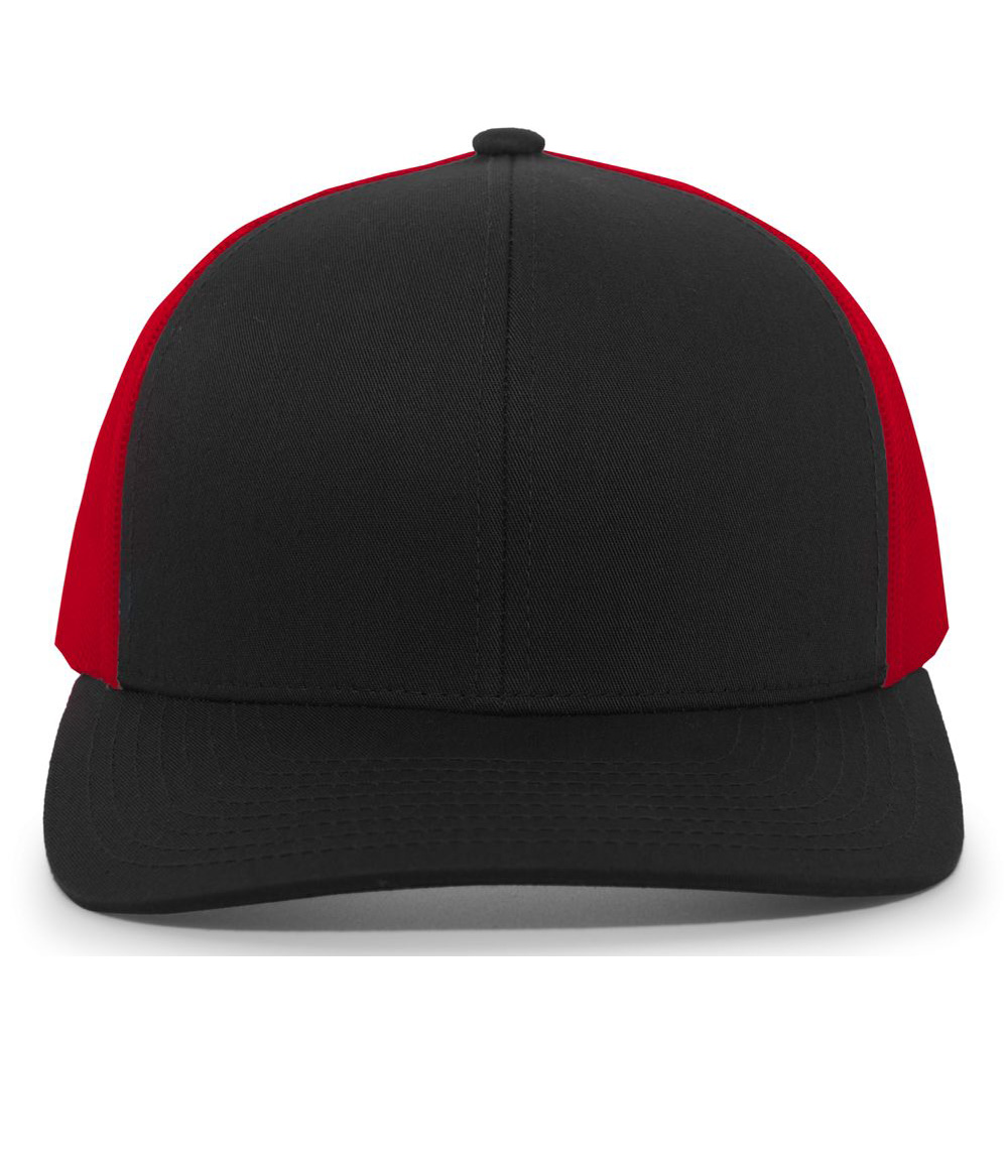 Pacific Headwear 0104PH Black / Red / Black
