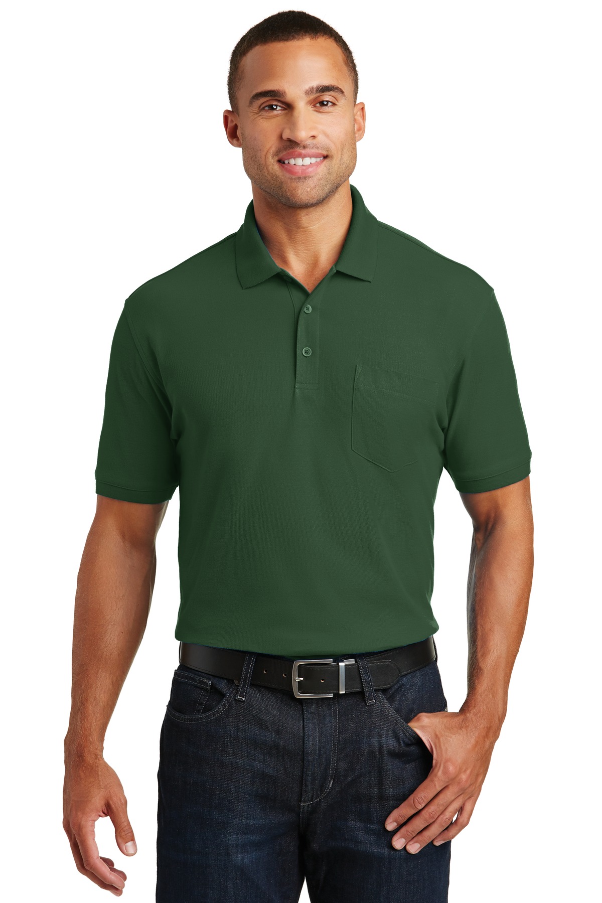 Port Authority K100P Deep Forest Green