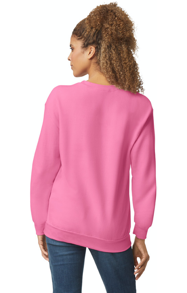 Gildan Unisex Heavy Blend™ 50/50 Fleece Crew G180 Safety Pink Jiffy