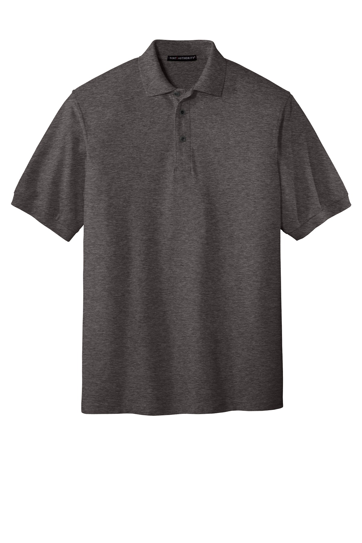 Port Authority K500ES Charcoal Heather Gray