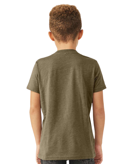 Bella + Canvas 3001YCVC-OLD Heather Olive