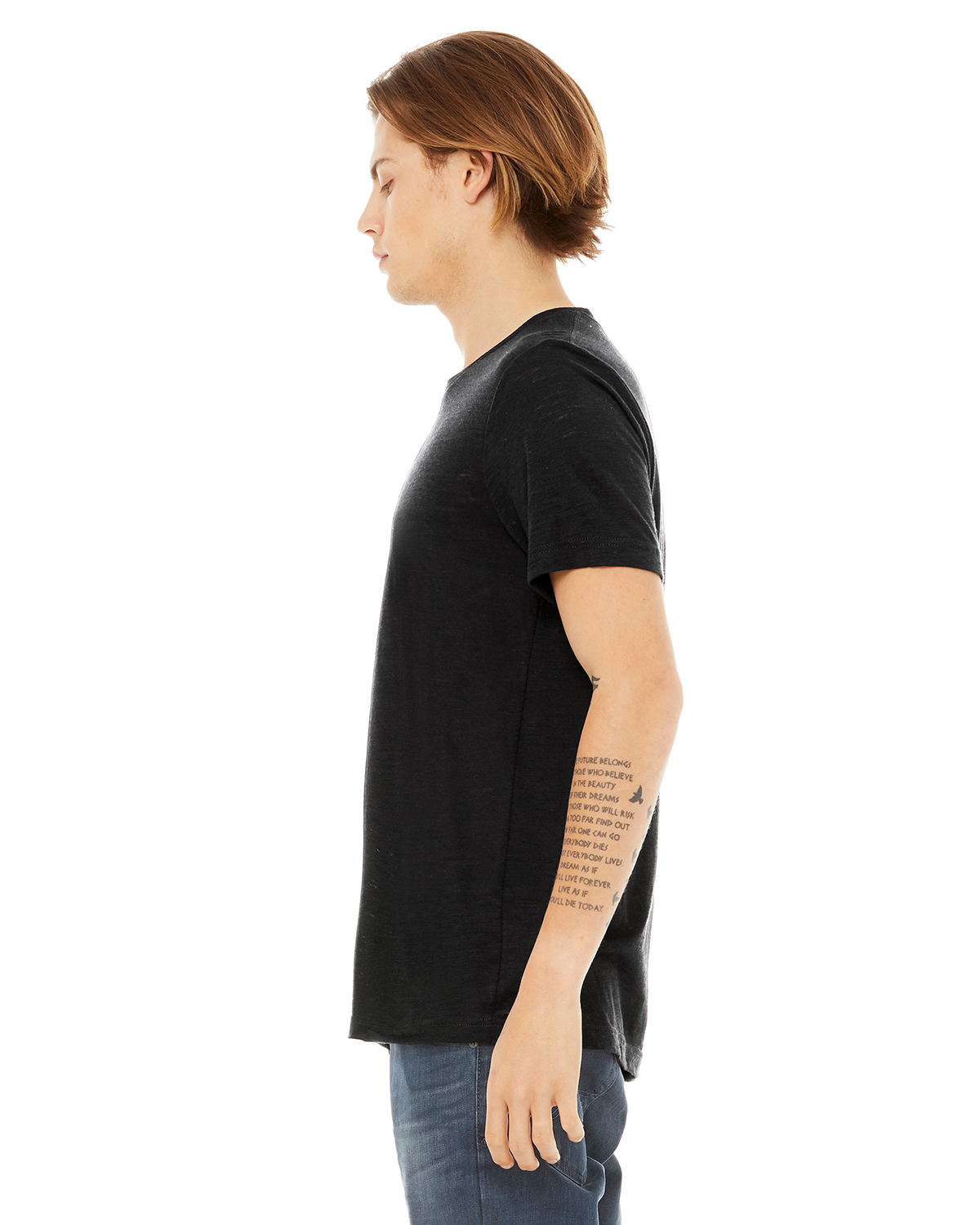 Bella + Canvas 3650 Solid Black Slub