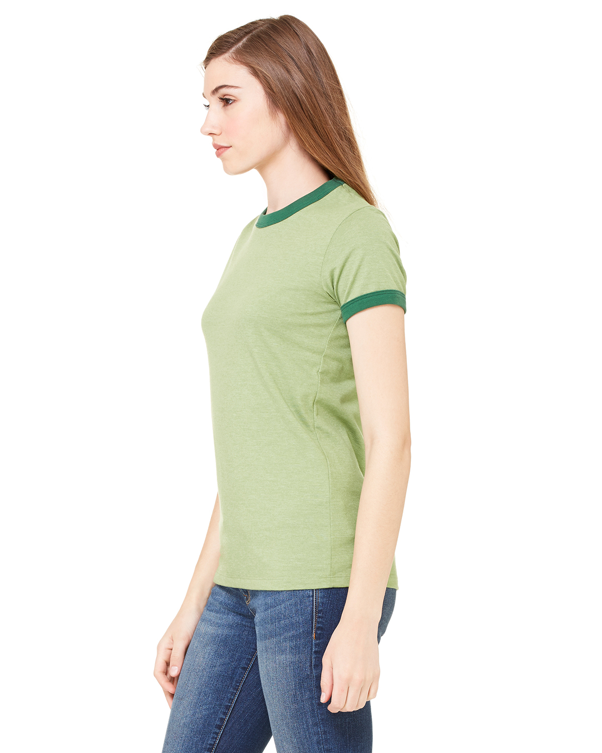 Bella + Canvas B6050 Heather Green / Forest