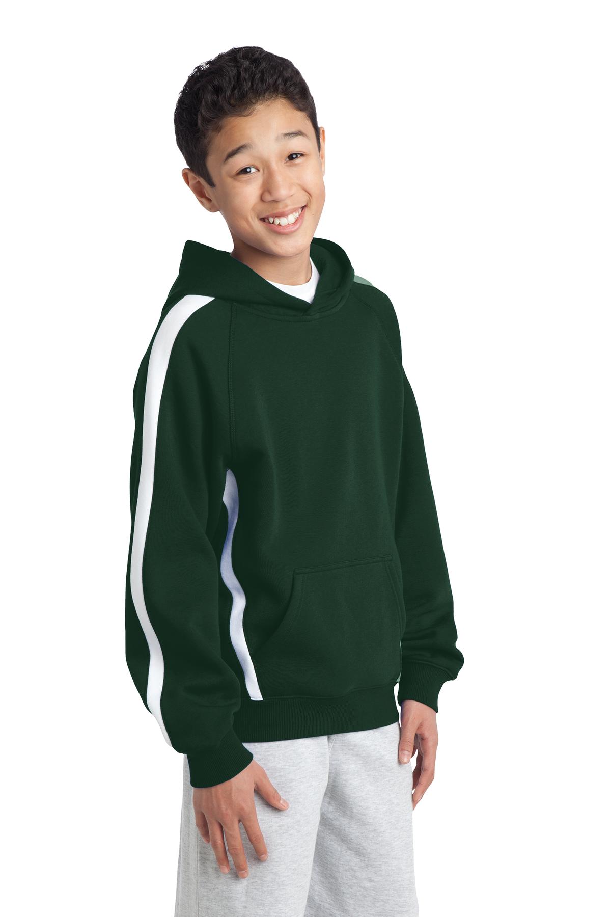 Sport-Tek YST265 Forest Green / White