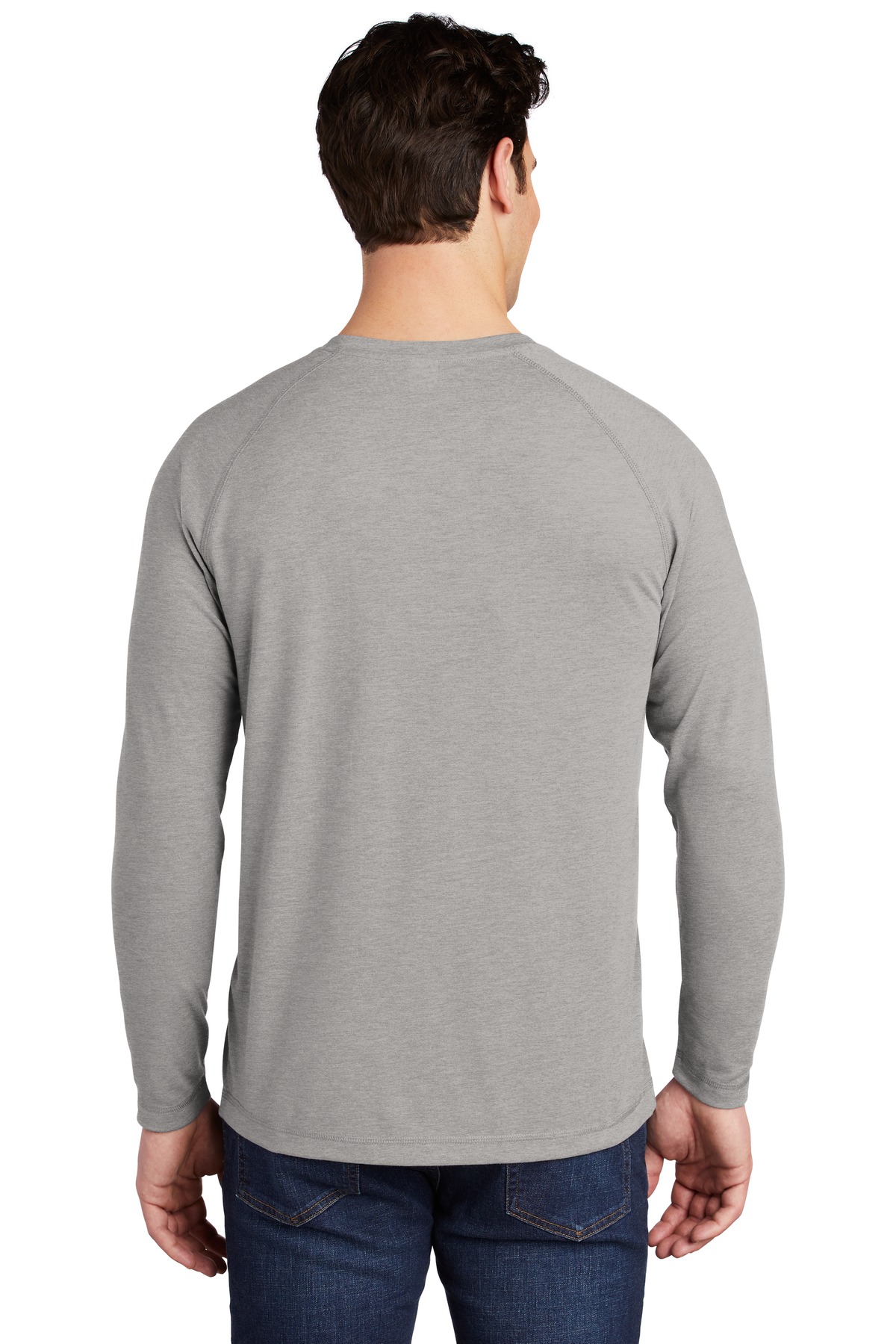 Sport-Tek ST400LS Light Gray Heather