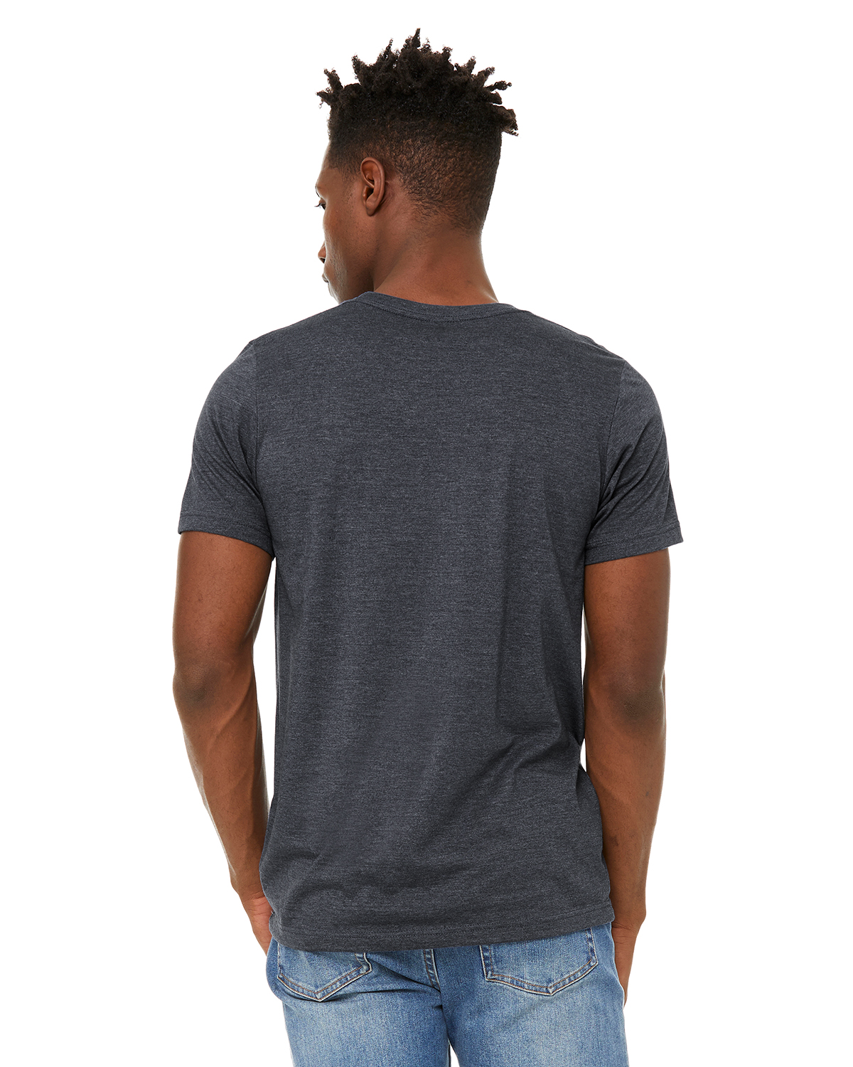 Bella + Canvas 3301C Heather Midnight Navy