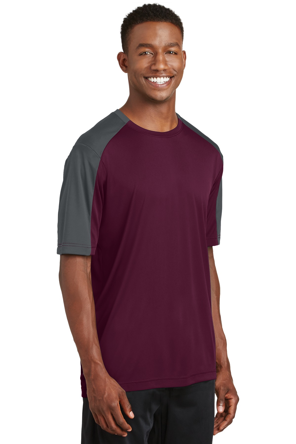 Sport-Tek ST354 Maroon / Iron Gray
