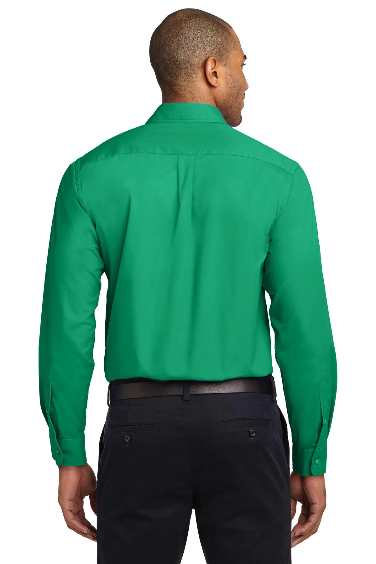 green emerald velvet dress Hisdern Emerald Green Cloud Stretch Dress Shirt for Corporate Workwear S main image 0