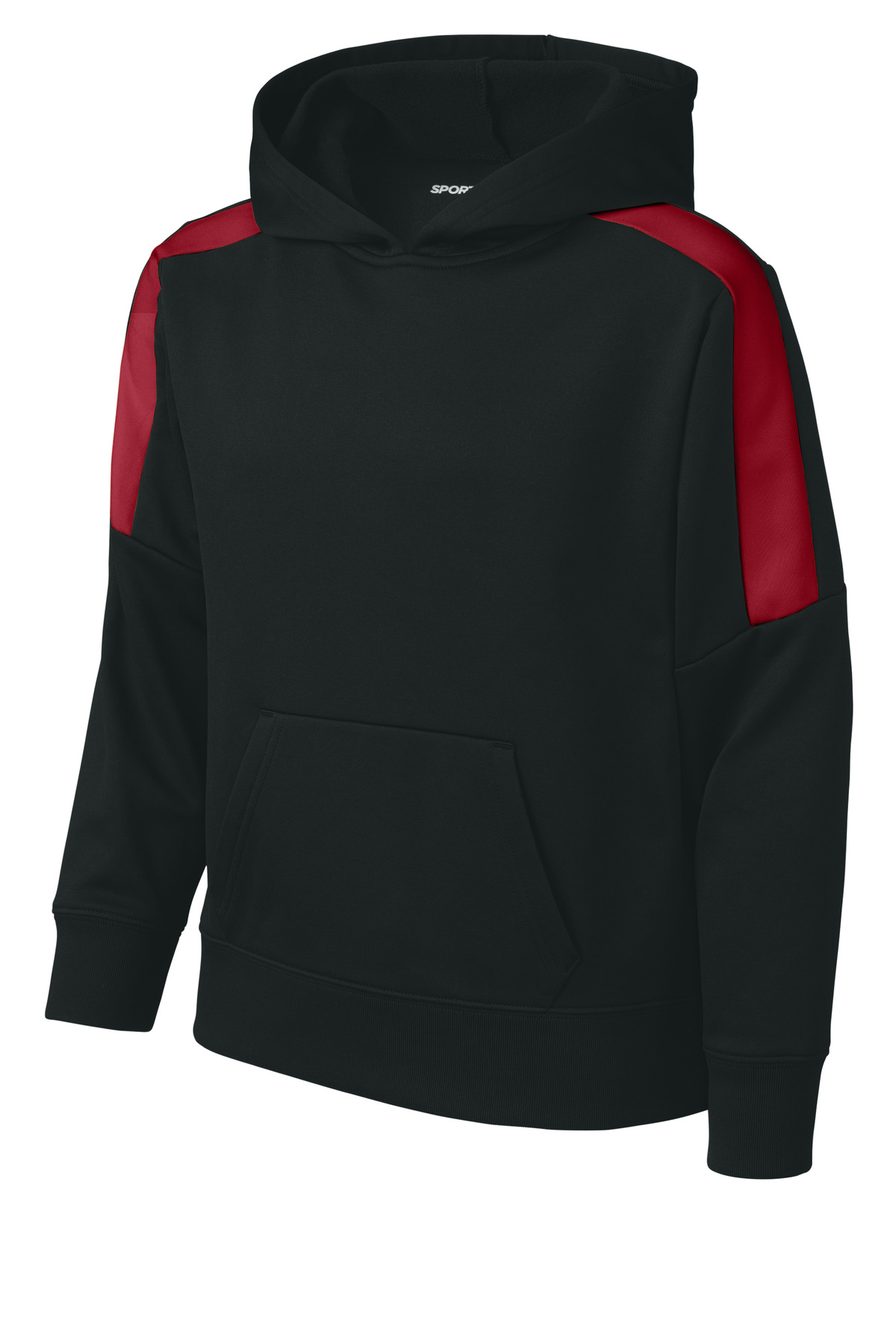 Sport-Tek YST255 Black / Deep Red