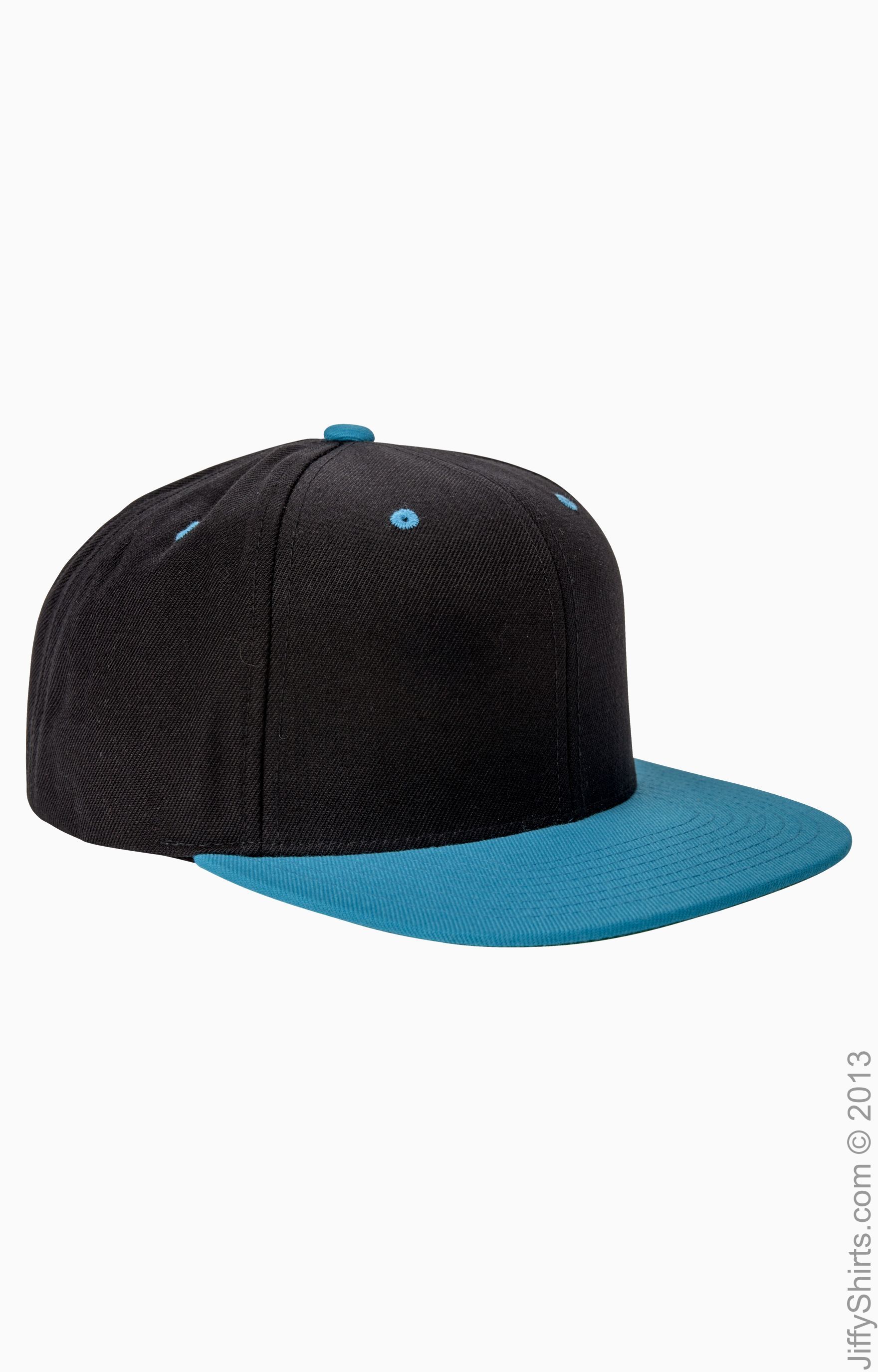 Yupoong 6089 Black / Teal