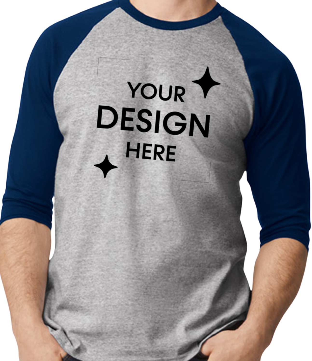 Unisex Heavy Cotton™ 3/4-Raglan Sleeve T-Shirt