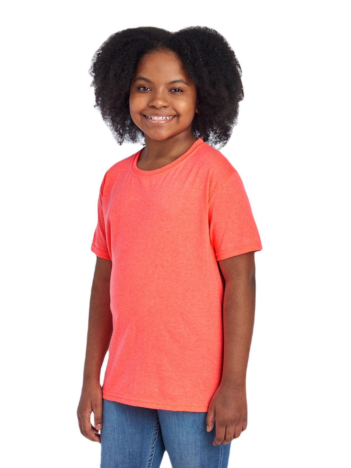 Fruit of the Loom 3931B Retro Heather Coral