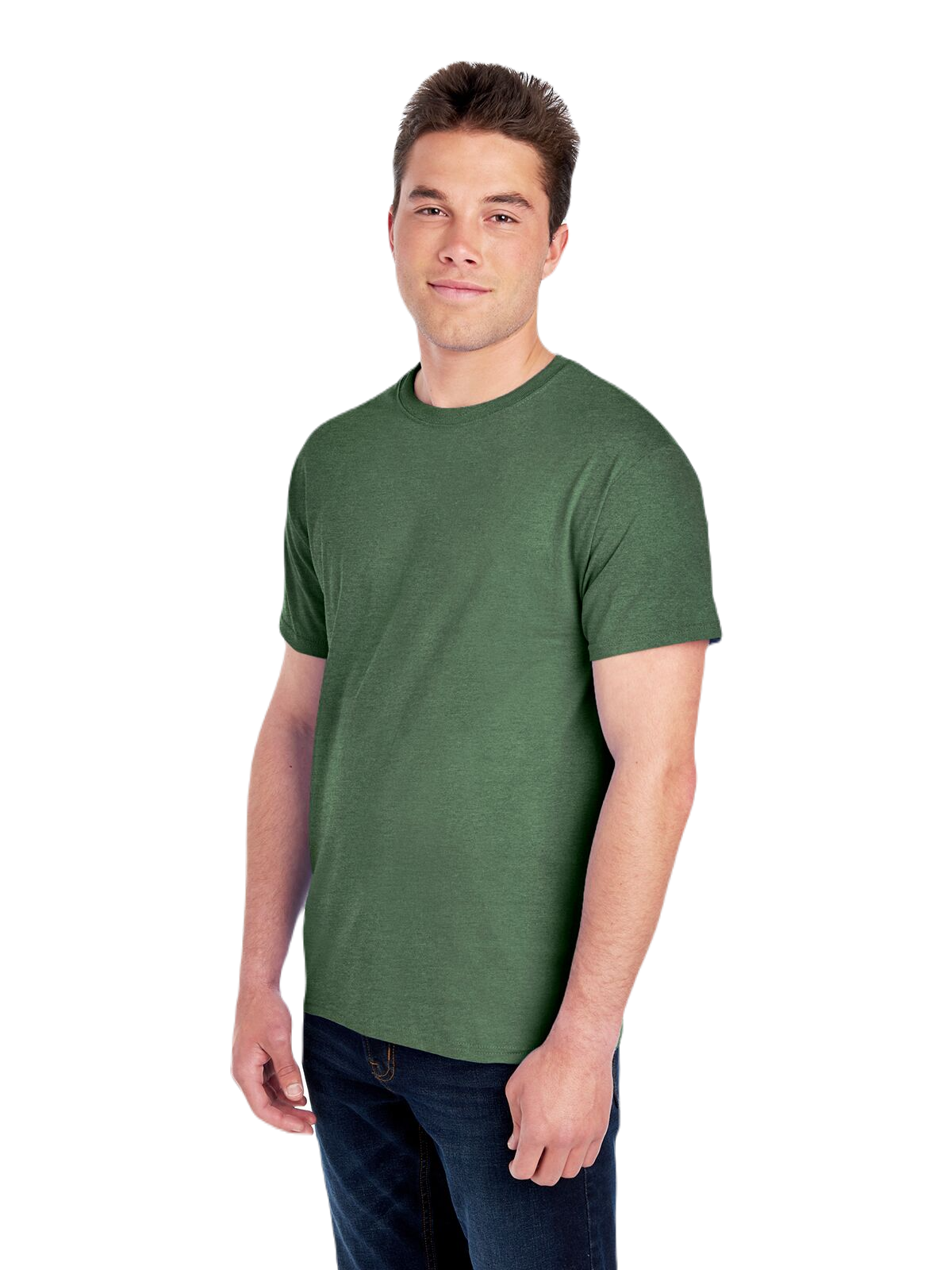 Fruit of the Loom 3931 Military Green Heather