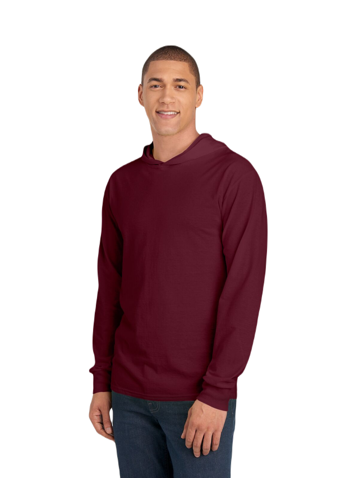 Fruit of the Loom 4LSHFL Maroon