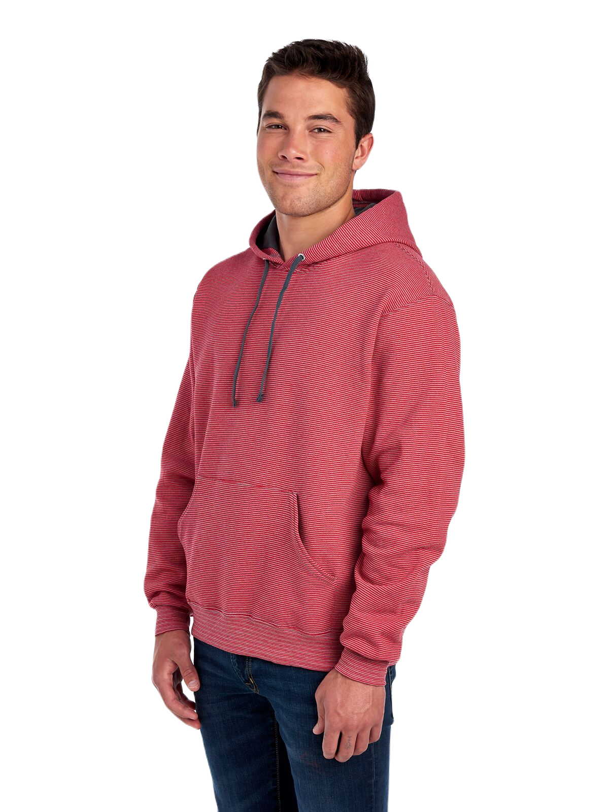 Fruit of the Loom SF77R Firebrick Stripe