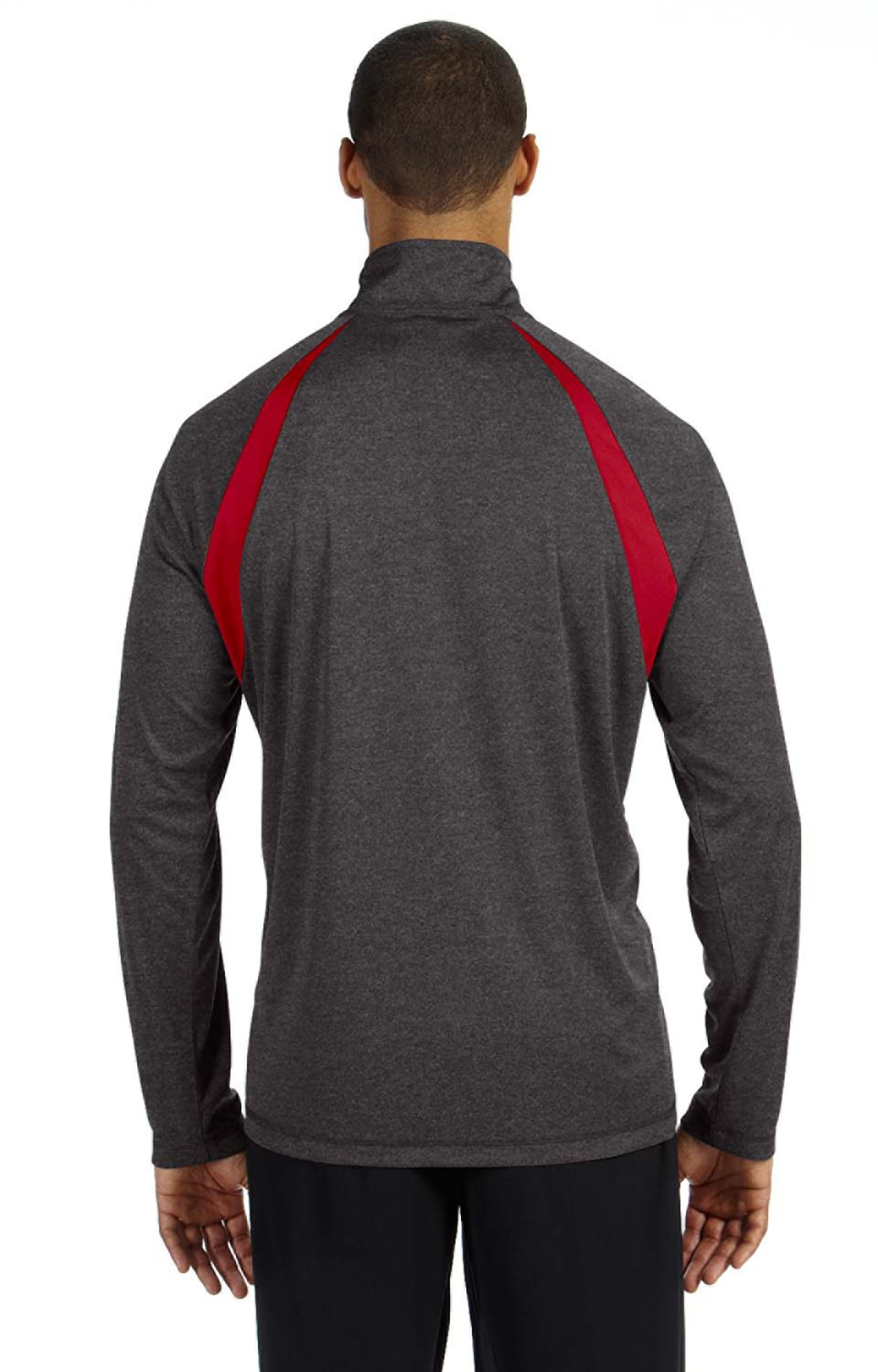 All Sport M3026 Dark Gray Heather / Sport Red